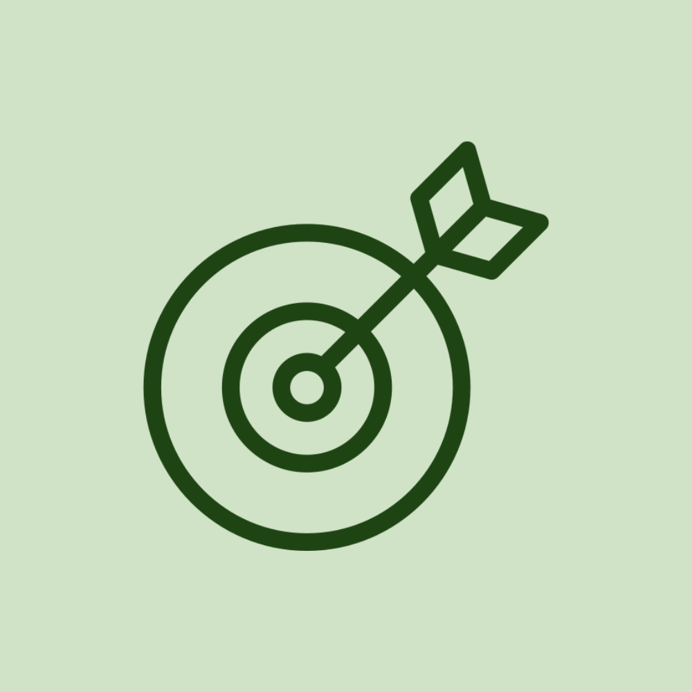 Icône de cible représentant un objectif