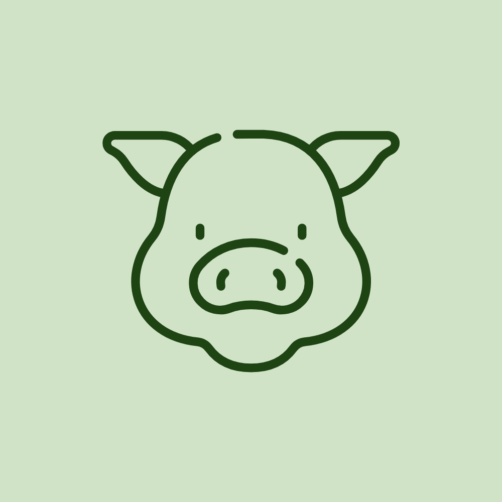 Icône de cochon représentant l’élevage porcin