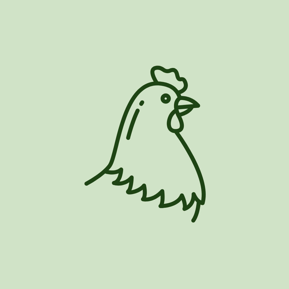 Icône de coq représentant l’agriculture et l’identité française