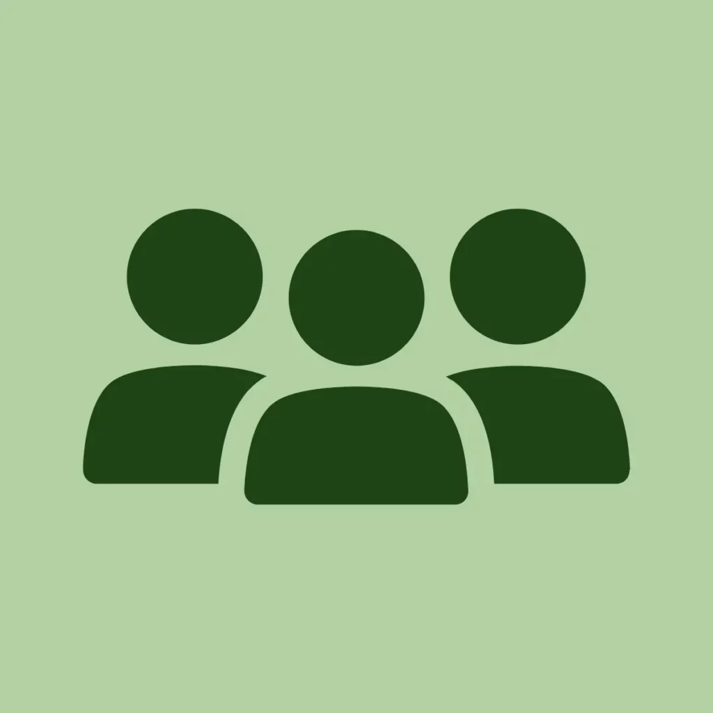 Icon avec des personnages pour décrire l'équipe