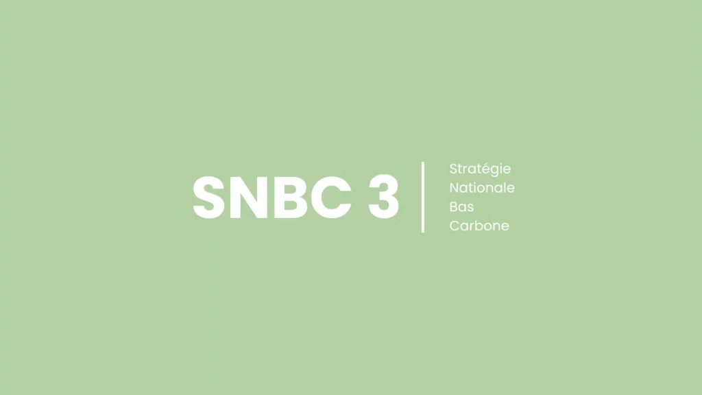 Visuel de couverture SNBC 3, la stratégie nationale bas-carbone
