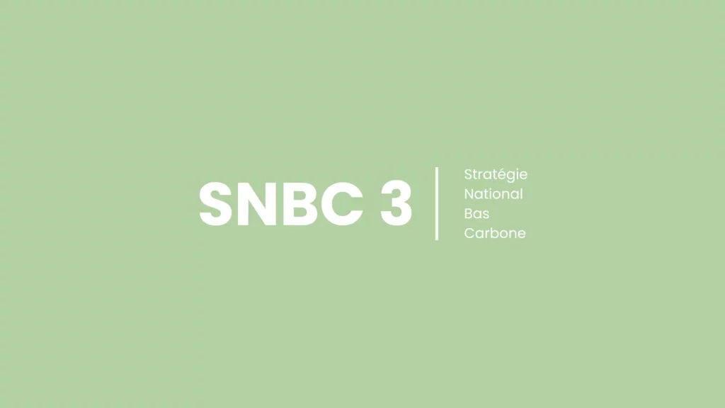 Visuel de couverture SNBC 3, la stratégie nationale bas-carbone