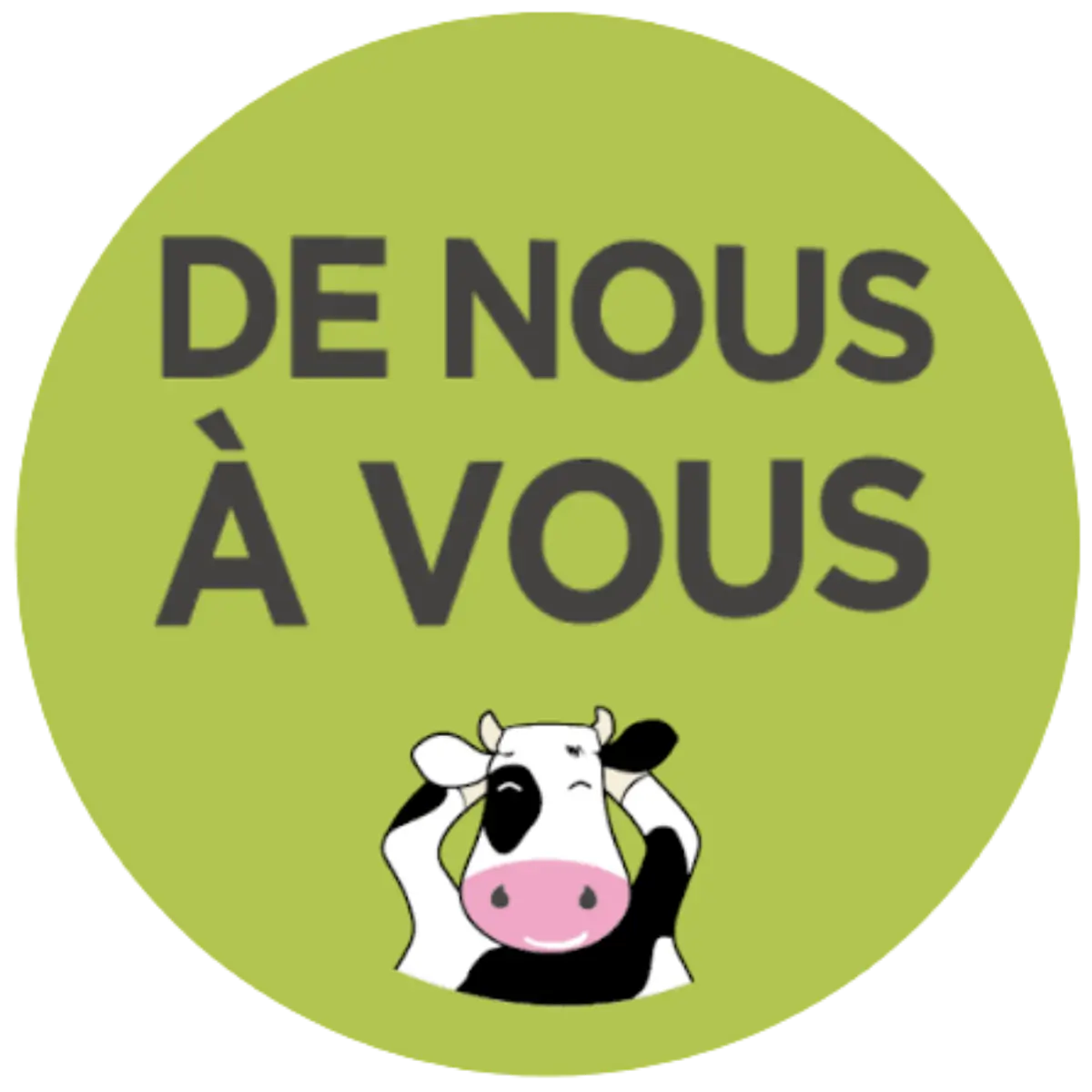 logo de nous à vous avec une vache